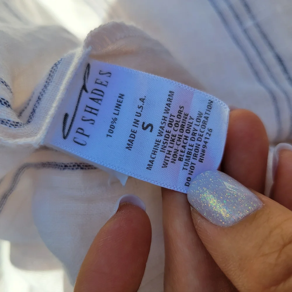 Free People CP Shades‎ 100% Linen Off Shoulder Tunic Top